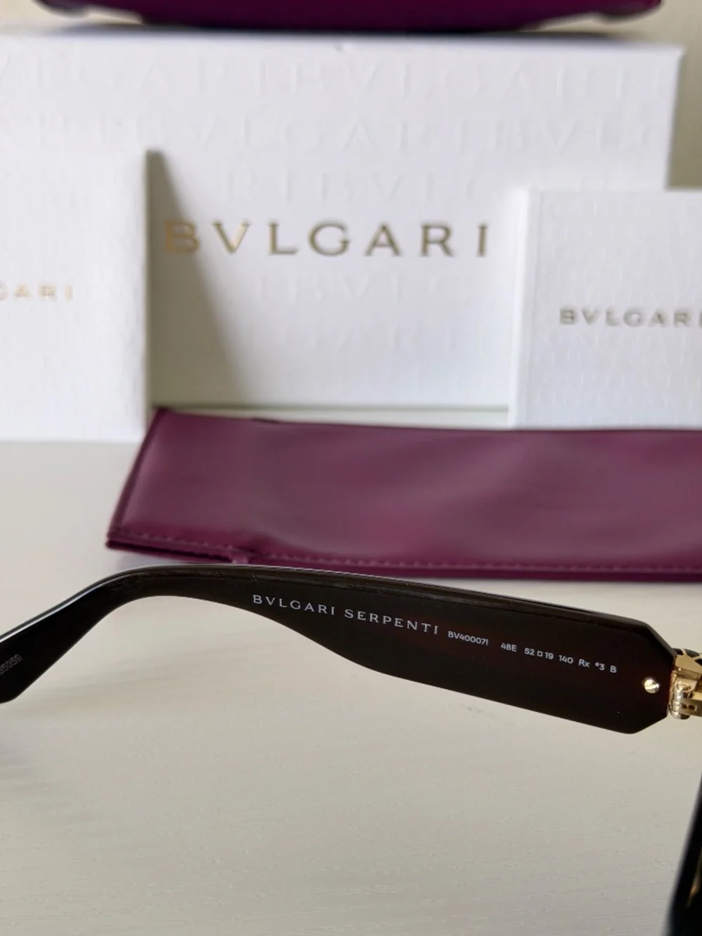 New BVLGARI Sunglasses SERPENTI BV400071 48E Authentic
